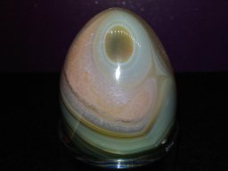 Agate zonée Botswana oeuf